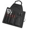 Everyday Home 7 Piece BBQ Apron and Utensil Set for your Grilling Chef Great Gift Tongs Fork Spatula